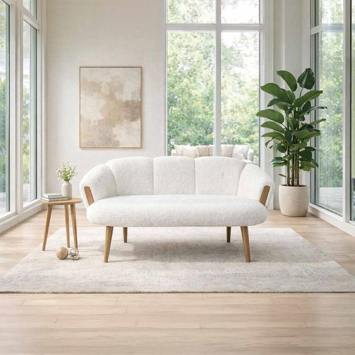Atelier Del Sofa Star - White Sofá de 2 Plazas